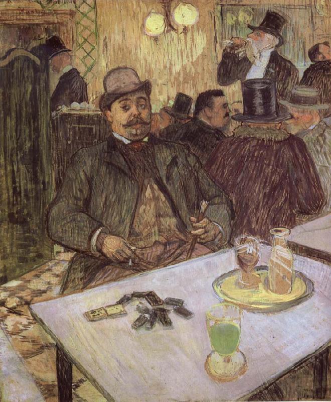 unknow artist Lautrec-s Monsieur Boileau at the Cafe Sweden oil painting art